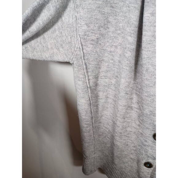 Free People Eucalyptus Button Front Long Sleeve Gray Cardigan Sweater Size M - Picture 7 of 11